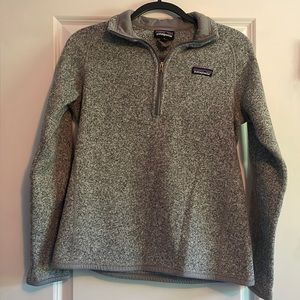womens gray Patagonia quarter zip